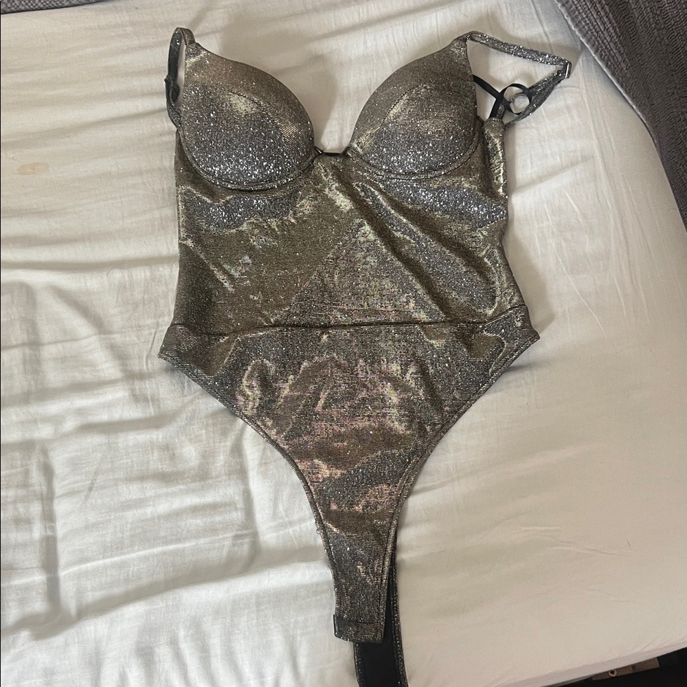 Windsor Sparkling Silver Bodysuit